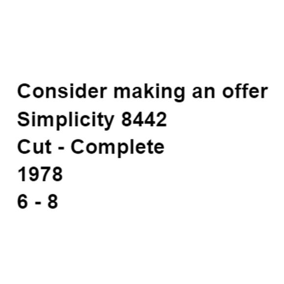 Simplicity 8442 Top Skirt Pattern Miss 6-8 Ruffle Country Western Rodeo Lacy - Picture 3 of 5